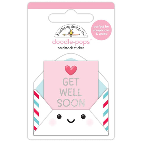 Happy Healing - Doodlebug  - Doodle-Pops 3D Sticker - Get Well Soon