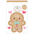 Gingerbread Kisses- Doodlebug - Shaker-Pops 3D Stickers - Gingerbread Kisses