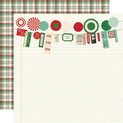 Simple Vintage Holly Jolly - Simple Stories - Double-Sided Cardstock 12"X12" - Holiday Fun