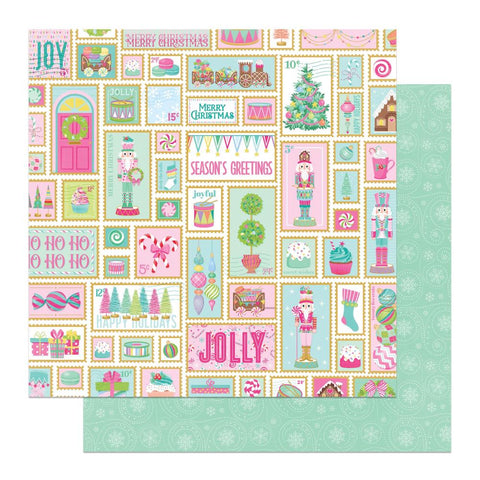 Sugar Plum Christmas - PhotoPlay - Double-Sided Cardstock 12"X12" - Holiday Mail