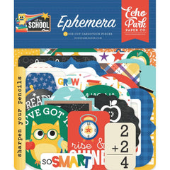 Off To School - Echo Park - Cardstock Ephemera 33/Pkg - Icons