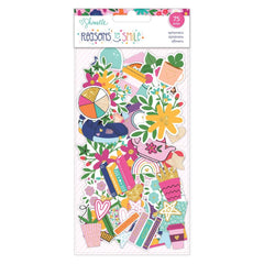 Reasons To Smile - Shimelle - Ephemera 75/pkg - Icons (6552)