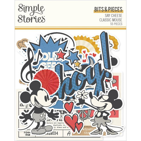 Say Cheese Classic Mouse - Simple Stories - Bits & Pieces Die-Cuts