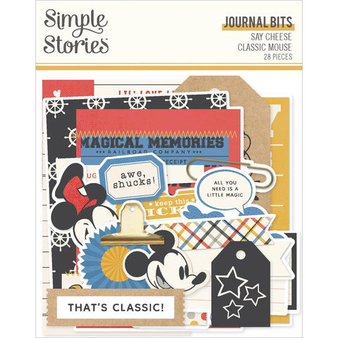 Say Cheese Classic Mouse - Simple Stories - Bits & Pieces Die-Cuts - Journal