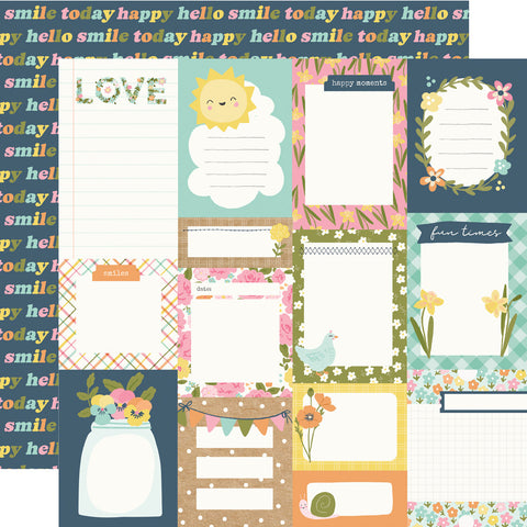 Fresh Air - Simple Stories - Double-Sided Cardstock 12"X12" - Journal Elements