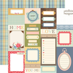 Front Porch - Simple Stories - Double-Sided Carstock 12"X12" - Journal Elements