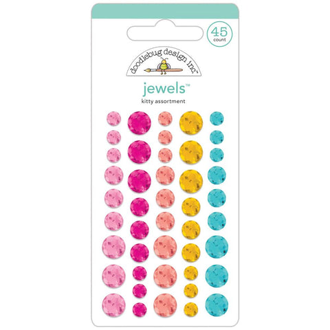 Pretty Kitty - Doodlebug - Sprinkles Adhesive Mini Jewels -  Kitty Assortment