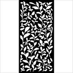 Create Happiness Secret Diary - Stamperia - Thick Stencil 4.8"x 10" - Leaves Pattern (4056)