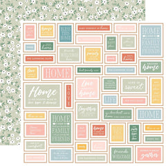 Our Happy Place - Echo Park - Double-Sided Cardstock 12"X12" - Life Is Sweet Frames