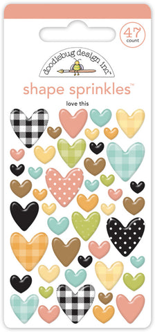 Farmhouse - Doodlebug Designs - Enamel Shapes Sprinkles - Love This