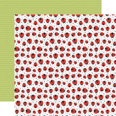 Little Things Mean A Lot - Echo Park - Double-Sided Cardstock 12"X12" - Lovely Ladybugs