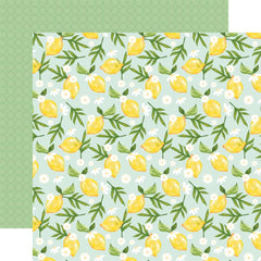 Fruit Stand - Carta Bella - Double-Sided Cardstock 12"X12" - Lovely Lemons