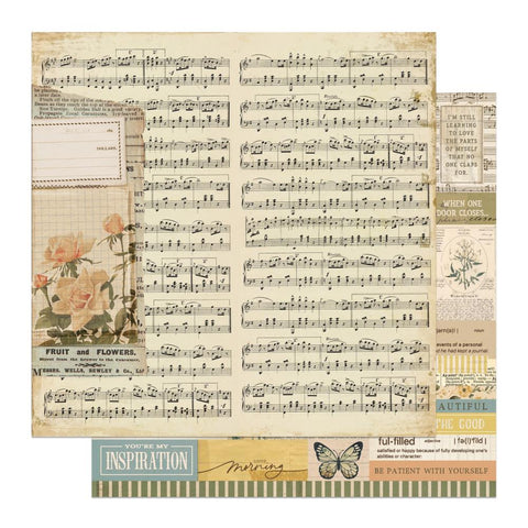 Everyday Junque - PhotoPlay - Double-Sided Cardstock 12"X12" - Music Notes