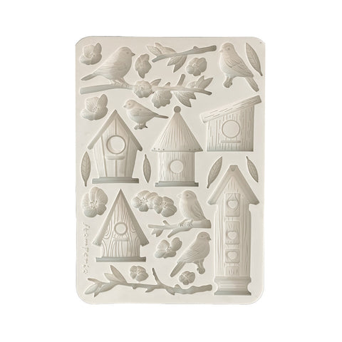 Create Happiness - Dewdrops - Stamperia - A5 Silicone Mould - Nests & Birds (8900)