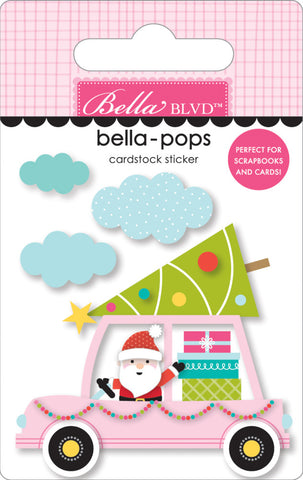 Merry Mingle - Bella Blvd - Bella-pops 3D Cardstock Sticker - On His Way