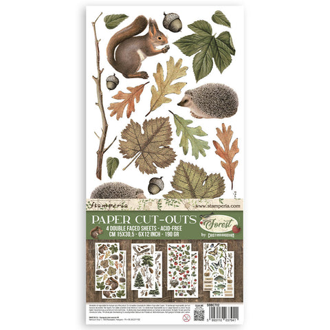 Forest - Stamperia - Thick Stencil - Paper Cut-Outs (7941)