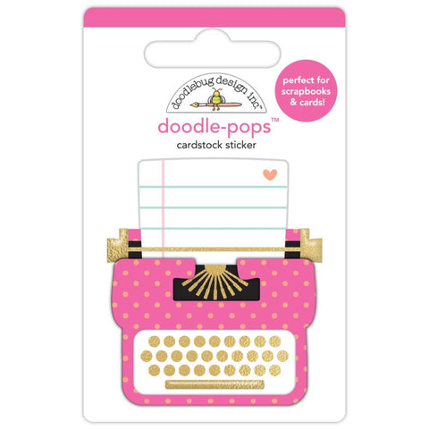 Hello Again - Doodlebug - Doodle-Pops 3D Stickers - Pen Pal