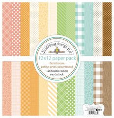 Farmhouse - Doodlebug Designs - 12"x12" Collection Pack - Petite Prints