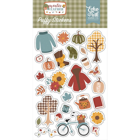 Sweater Weather - Echo Park - Puffy Stickers