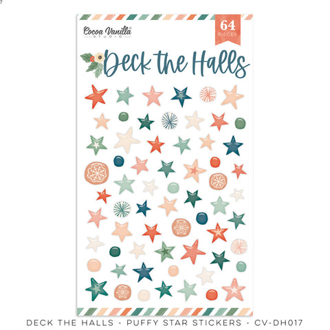 Deck The Halls - Cocoa Vanilla - Puffy Stickers (1008)