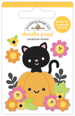 Hey Pumpkin - Doodlebug - Doodle-pops 3D Cardstock Sticker - Pumpkin Patch (5688)