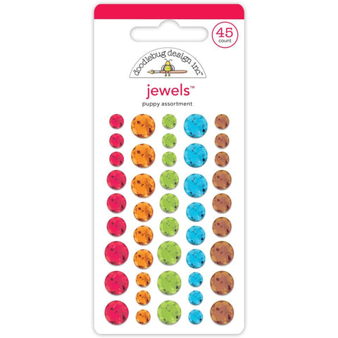 Doggone Cute - Doodlebug - Sprinkles Adhesive Mini Jewels -  Puppy Assortment