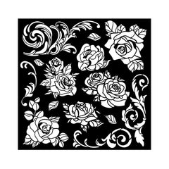 Shabby Rose - Stamperia - Thick Stencil - Rose Pattern (4865)