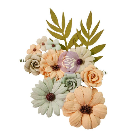 In The Moment - Prima Marketing - Paper Flowers 12/Pkg - Rustic Wonder (8358)