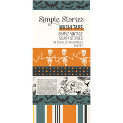 Simple Vintage Scary Stories - Simple Stories - Washi Tape 5/Pkg (2500)