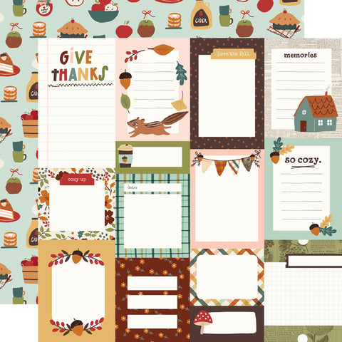 Cider & Donuts - Simple Stories - Double-Sided Cardstock 12"X12" - Journal Elements (2630)