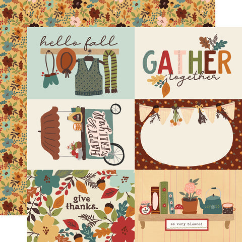 Cider & Donuts - Simple Stories - Double-Sided Cardstock 12"X12" - 4"x6" Elements (2661)