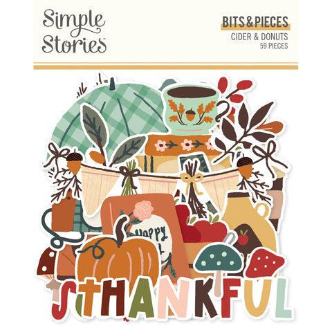 Cider & Donuts - Simple Stories - Bits & Pieces  59/pkg (2708)