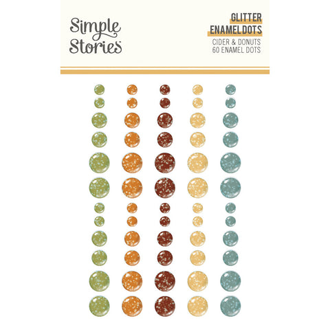 Cider & Donuts - Simple Stories - Glitter Enamel Dots (2791)