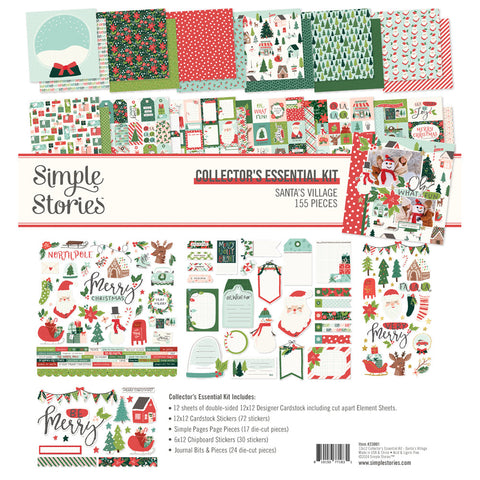 Santa's Village - Simple Stories - Collector's Essential Kit 12"X12" (1831)