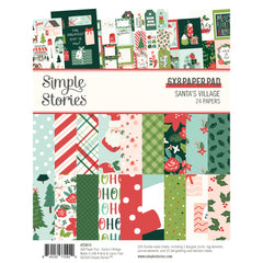 Santa's Village - Simple Stories - Double-Sided Paper Pad 6"X8" 24/Pkg (2920)