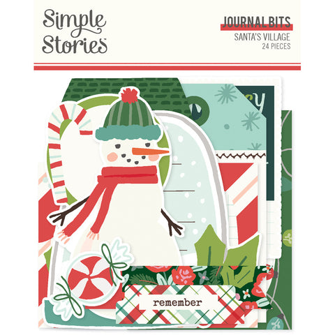 Santa's Village - Simple Stories - Bits & Pieces 24/Pkg- Journaling (2968)