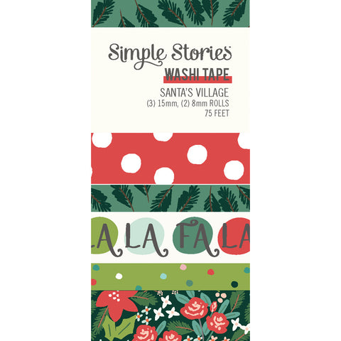 Santa's Village - Simple Stories - Washi Tape 5/pkg (3057)