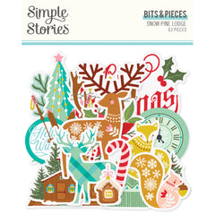 Snow Pine Lodge - Simple Stories - Bits & Pieces 62/Pkg (3262)