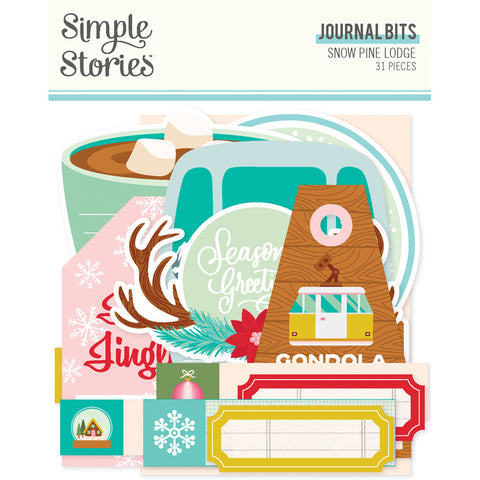 Snow Pine Lodge - Simple Stories - Journal Bits & Pieces  31/Pkg (3279)