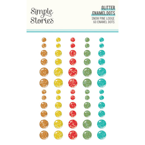 Snow Pine Lodge - Simple Stories - Glitter Enamel Dots (3378)