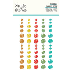 Snow Pine Lodge - Simple Stories - Glitter Enamel Dots (3378)