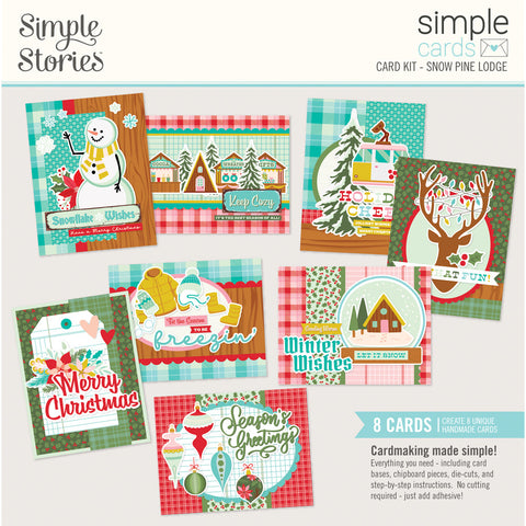 Snow Pine Lodge - Simple Stories - Simple Cards - Card Kit (3408)