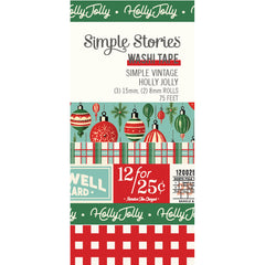 Simple Vintage Holly Jolly - Simple Stories - Washi Tape 5/pkg