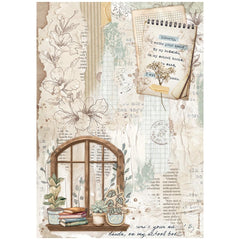 Create Happiness Secret Diary - Stamperia - A4 Rice Paper - Window (3905)