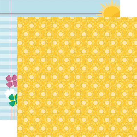 Sunny Days Ahead - Echo Park - Double-Sided Cardstock 12"X12" - Shine On Sunshine