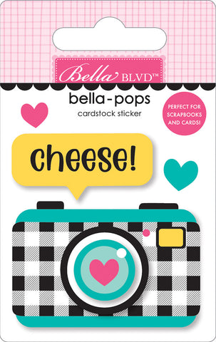 Teen Vibe - Caitlyn - Bella Blvd - Bella-pops 3D Cardstock Sticker - Smile