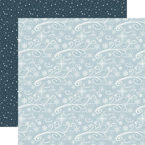 Winter Wonderland - Carta Bella - Double-Sided Cardstock 12"X12" - Snowy Swirls