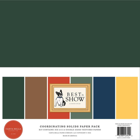 Best In Show - Carta Bella - Collection Kit 12"X12" - Solids