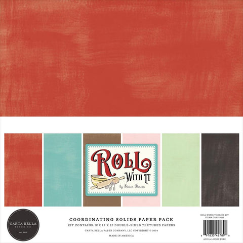 Roll With It - Carta Bella - Collection Kit 12"X12" - Solids