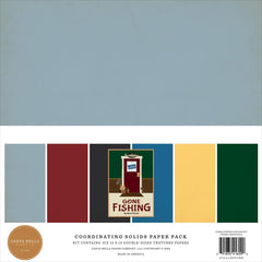 Gone Fishing - Carta Bella - Collection Kit 12"X12" - Solids